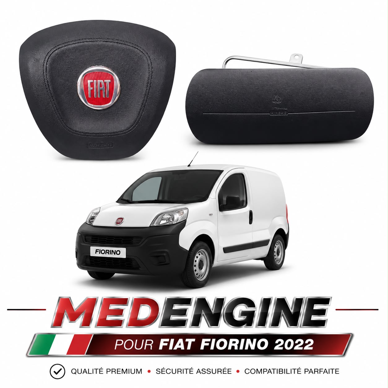 AIRBAG DE VOLANT ET TABLEAU FIAT-FIORINO 2022